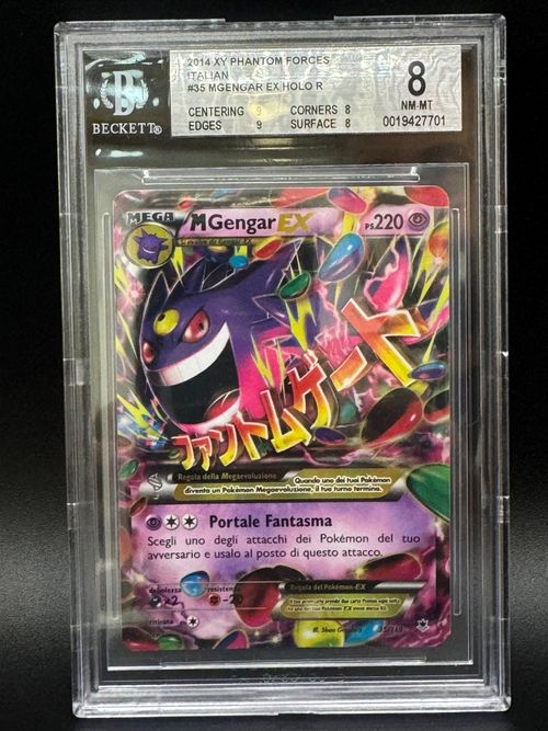 Pokèmon 2014 Mega Gengar EX Holo  35/119 Beckett 8 NM MT Nintendo Italiano