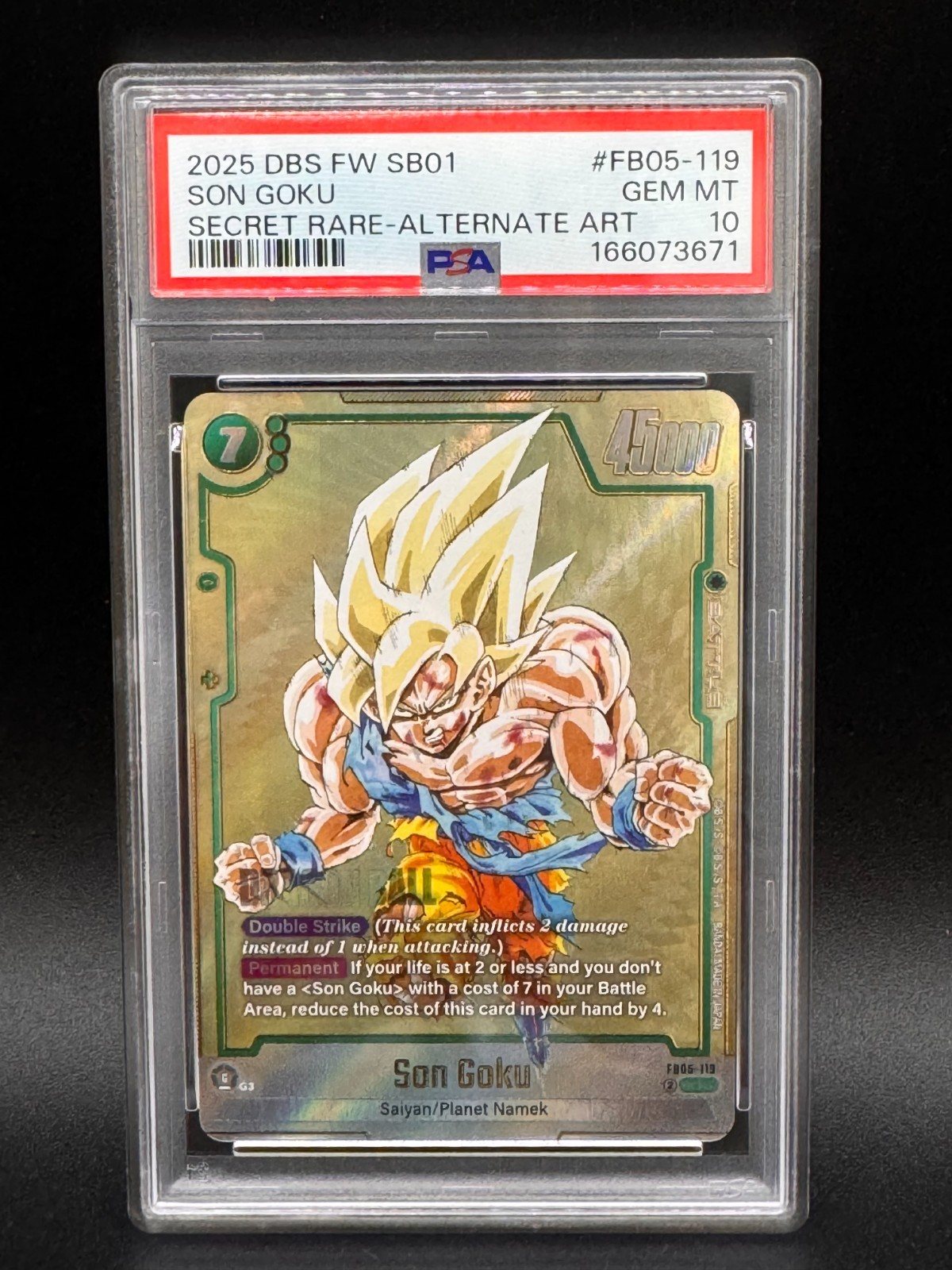 Dragon Ball 2025 Son Goku Fb05 PSA 10 Alternate Art English – Foto 1
